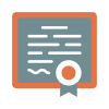 Graphic of a certificate.
